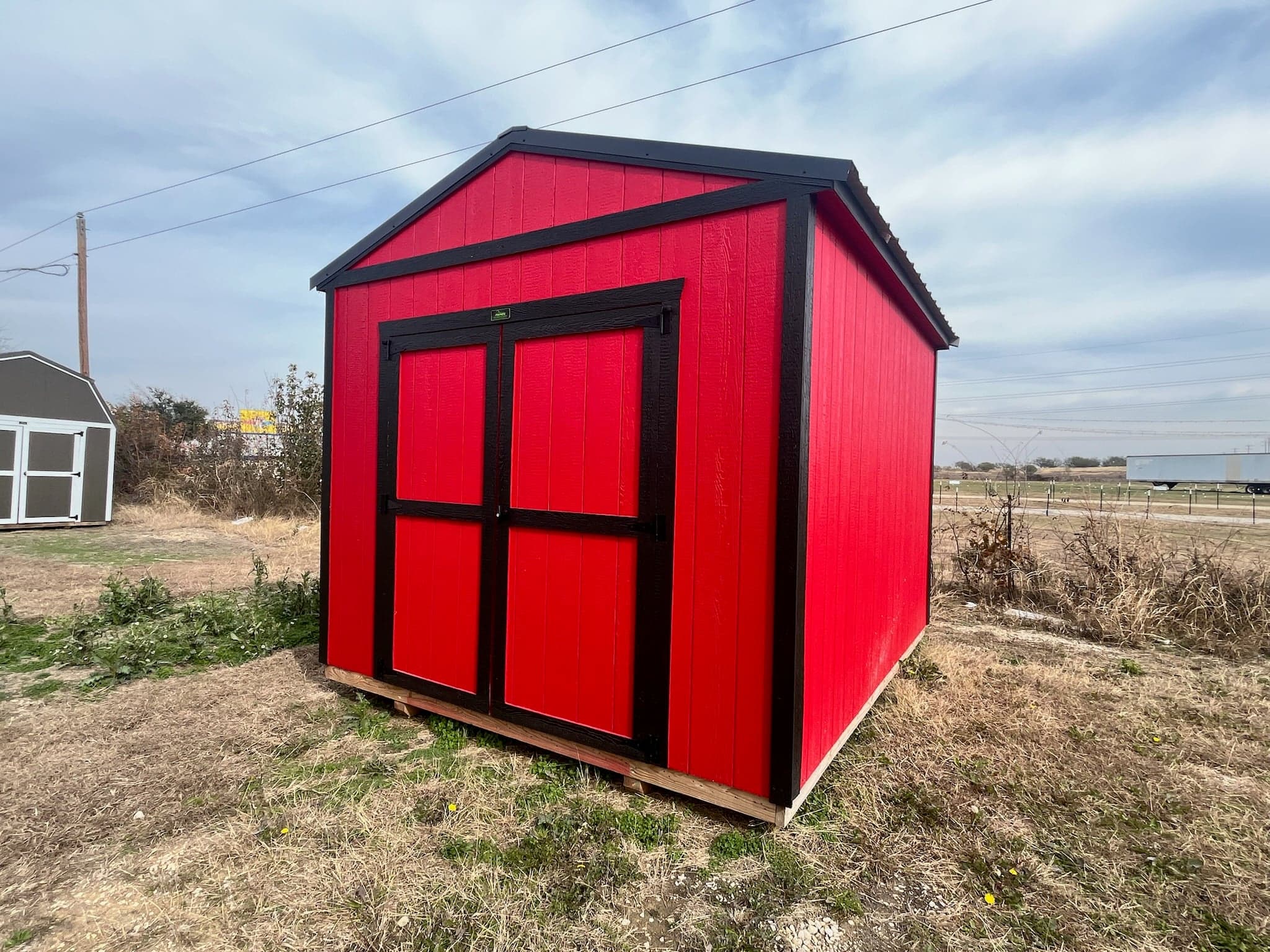10×12 Portable Shed delivered to Denton area