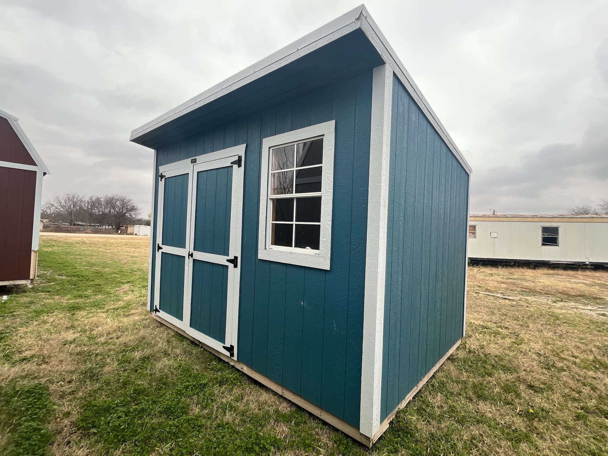 8×12 Portable Shed delivered to Denton area