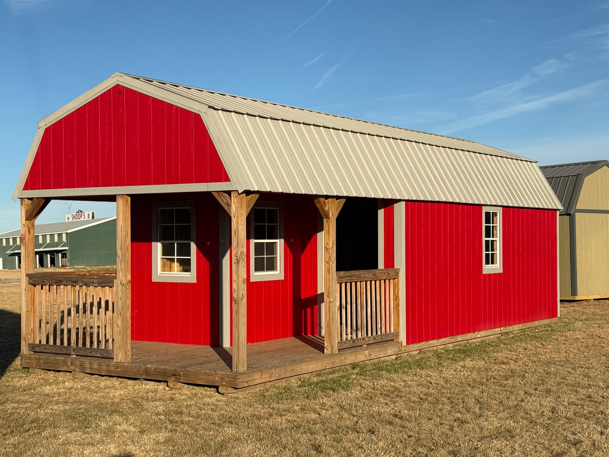 12×32 Portable Shed delivered to Wichita Falls area