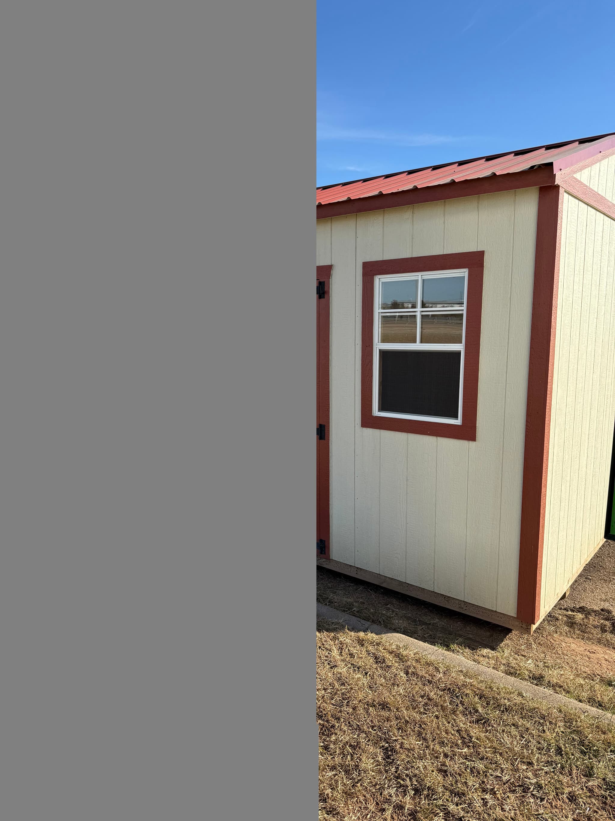 10×16 Portable Shed delivered to Wichita Falls area
