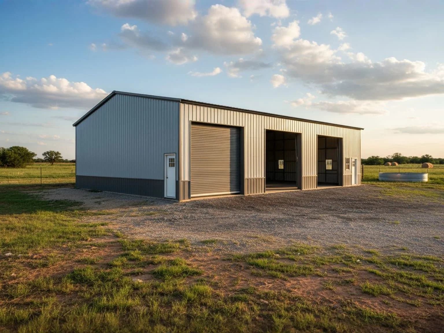 30x40 steel building on ranch property
